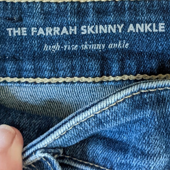 AG Adriano Goldschmied The Farrah Skinny ankle distressed jeans 27 - Picture 5 of 12